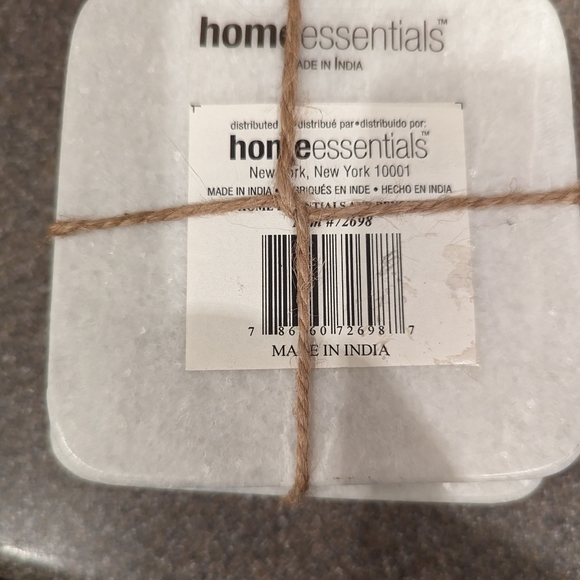 Home Essentials White Quartz Coaters - Picture 3 of 3